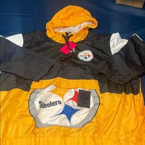 NFL Steelers Jacket 2XL- Black and Yellow JP-154